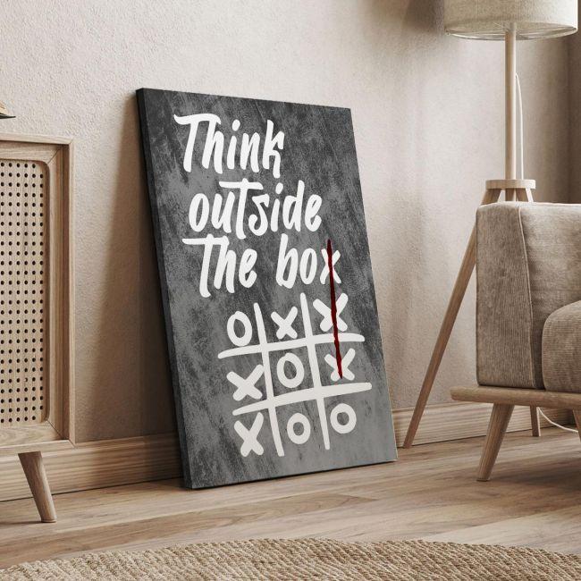 Canvas print Think outside the box painting