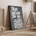 Canvas print Think outside the box painting