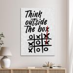 Πίνακας σε καμβά Think outside the box painting Καμβάς τελαρωμένος Όψη 17