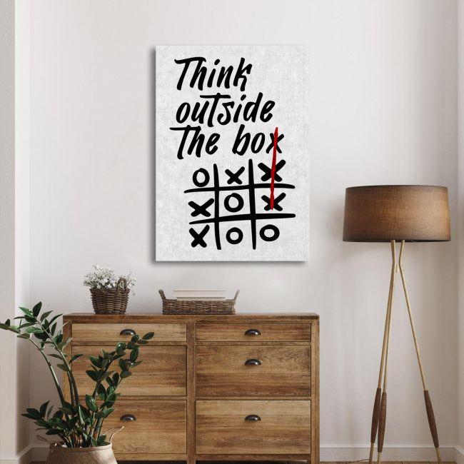 Canvas print Think outside the box painting Framed canvas View 18