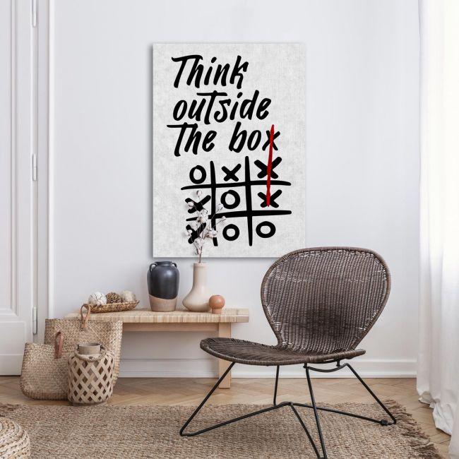 Πίνακας σε καμβά Think outside the box painting Καμβάς τελαρωμένος Όψη 19