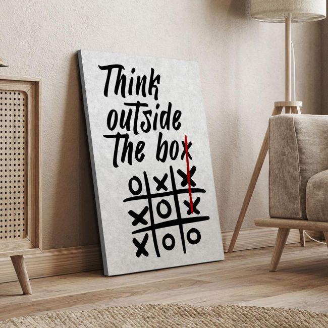 Canvas print Think outside the box painting Framed canvas View 20