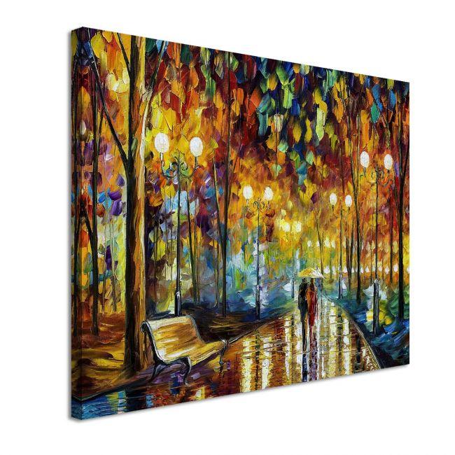 Canvas print Rain reflections