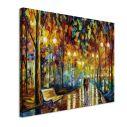 Canvas print Rain reflections
