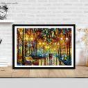 Canvas print Rain reflections