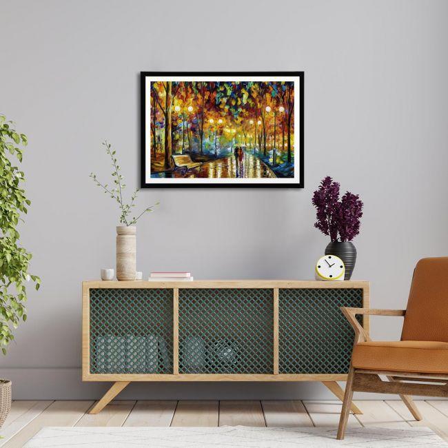 Canvas print Rain reflections