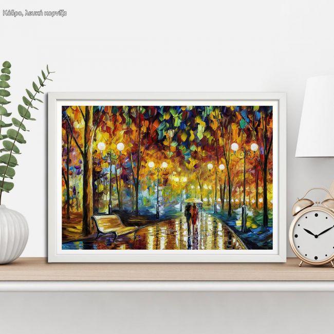 Canvas print Rain reflections