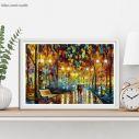 Canvas print Rain reflections