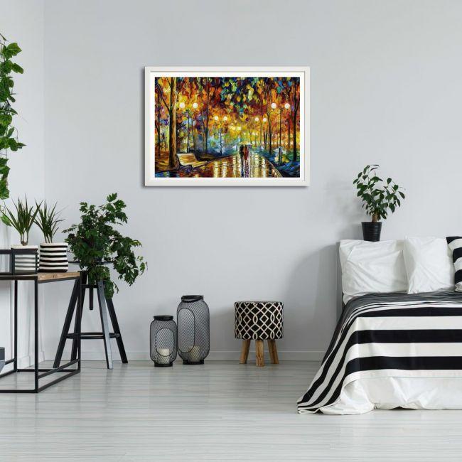 Canvas print Rain reflections