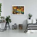 Canvas print Rain reflections