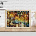 Canvas print Rain reflections