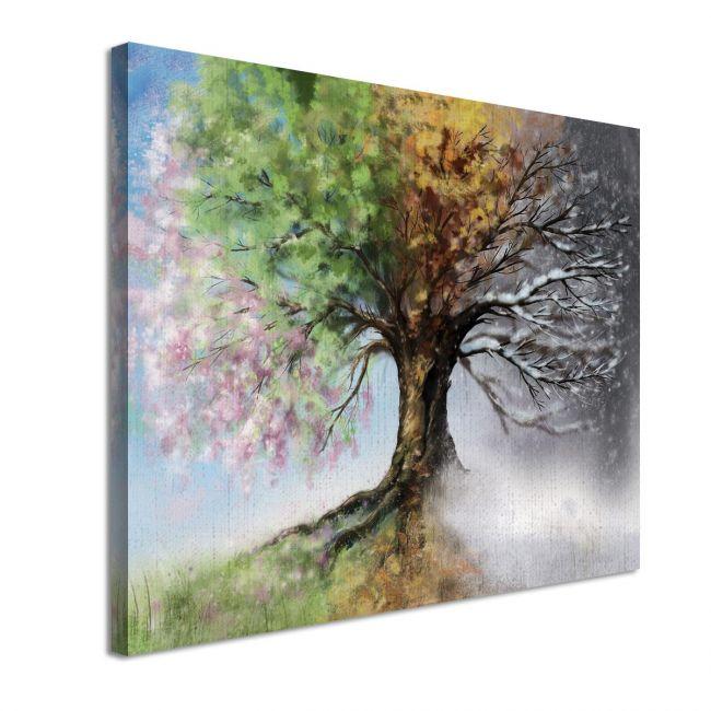 Canvas print Four season tree