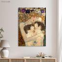 Canvas print Mother and twins, Klimt Gustav