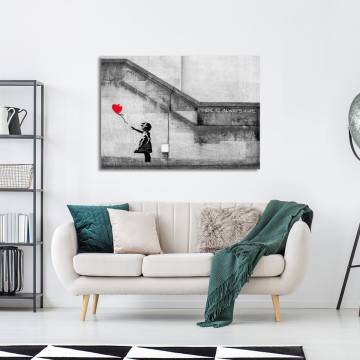 Canvas print There's always hope Banksy Framed canvas View 1 2