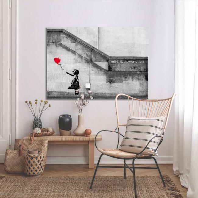 Canvas print There's always hope, Banksy