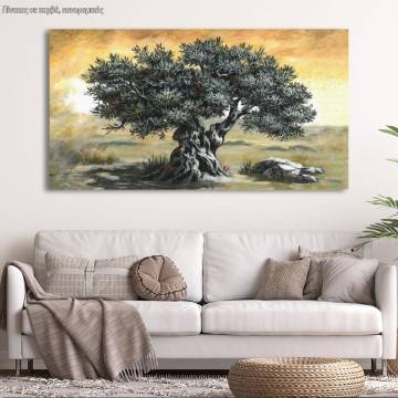 Canvas print Olive tree panoramic