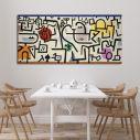 Canvas print Rich harbour, Klee P panoramic