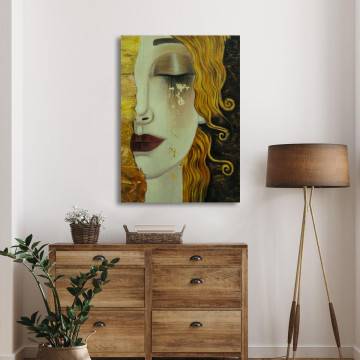 Canvas print Freya's tears Klimt Gustav Framed canvas View 1 2