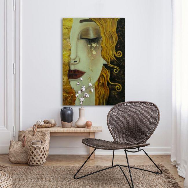 Πίνακας ζωγραφικής Freya's tears, Klimt Gustav, αντίγραφο σε καμβά 4