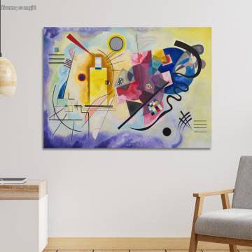 Canvas print Yellow red blue, Kandinsky W.