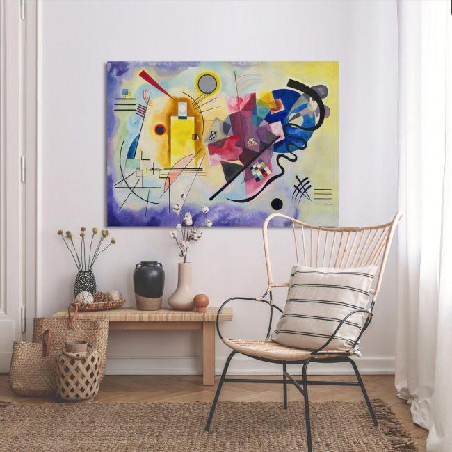 Canvas print Yellow red blue, Kandinsky W.