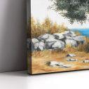 Canvas print Olive tree by the sea