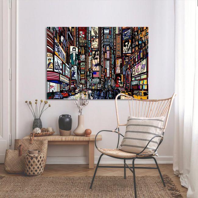 Πίνακας σε καμβά Cityscape vector art, αντίγραφο σε καμβά 4