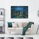 Canvas print Starry night over the Rhône, Vincent van Gogh