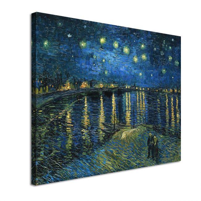 Πίνακας ζωγραφικής Starry night over the Rhône, Vincent van Gogh, αντίγραφο σε καμβά 5
