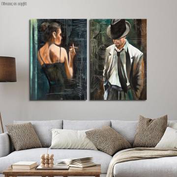 Canvas print Maybe, two panels 2