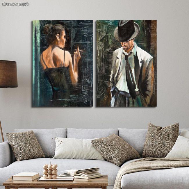 Canvas print Maybe, two panels