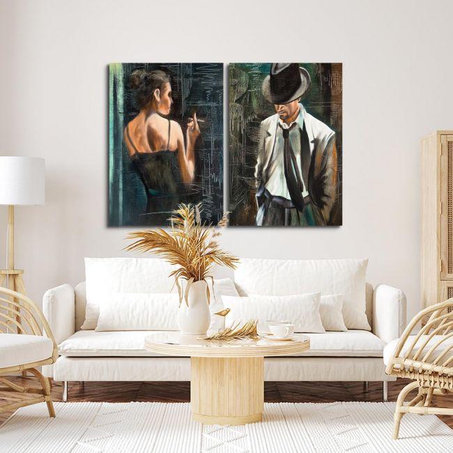 Canvas print Maybe, two panels