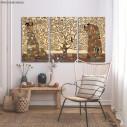 Canvas print Tree of life, Klimt Gustav,3 panels