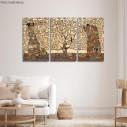 Canvas print Tree of life, Klimt Gustav,3 panels