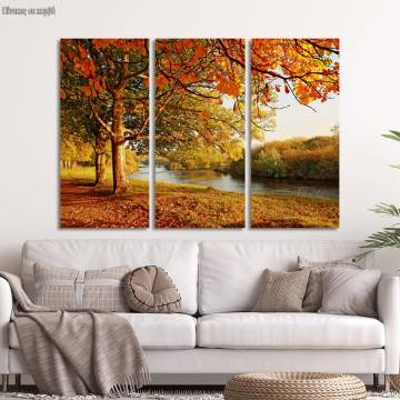 Πίνακας σε καμβά Beautiful autumn, τρίπτυχος