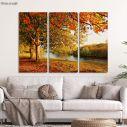 Canvas print Beautiful autumn,3 panels