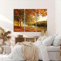 Canvas print Beautiful autumn,3 panels