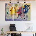 Canvas print Yellow red blue, W. Kandinsky,3 panels