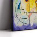 Πίνακας σε καμβά Yellow red blue, W. Kandinsky, τρίπτυχος