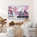 Canvas print Spring Japanese scenery,3 panels