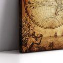 Canvas print Vintage world map 1733,3 panels