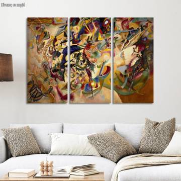 Canvas print Composition VII, Kandinsky W,3 panels