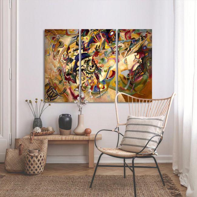 Canvas print Composition VII, Kandinsky W,3 panels