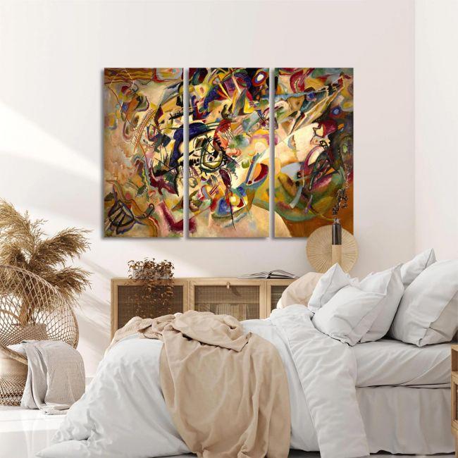 Canvas print Composition VII, Kandinsky W,3 panels