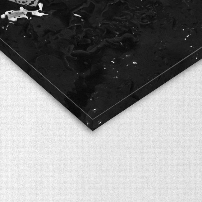 Canvas print Milk and coffee, grayscale