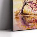 Canvas print Autumn wind tree,3 panels