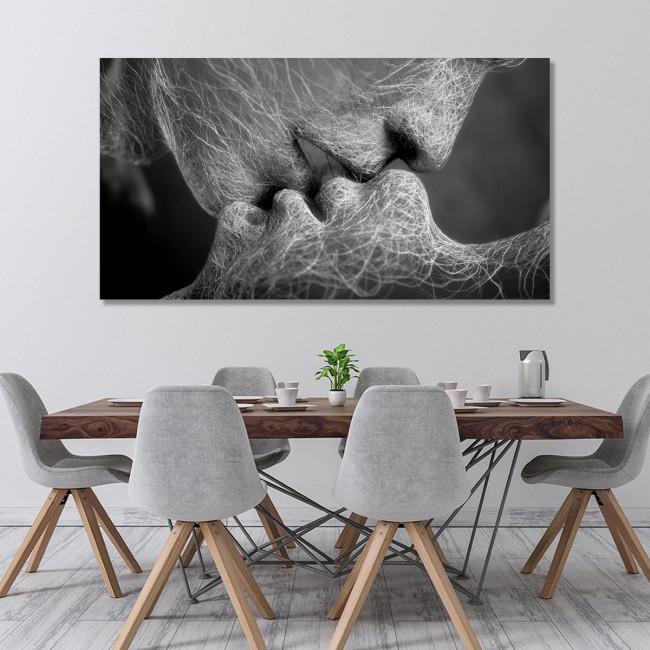 Canvas print Roots gray, panoramic