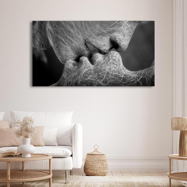 Canvas print Roots gray, panoramic