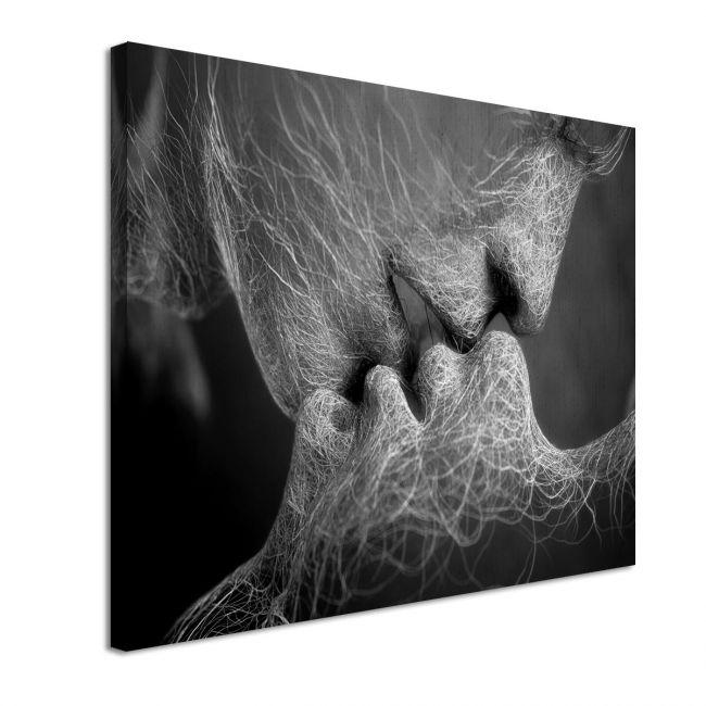 Canvas print Roots gray horizontal