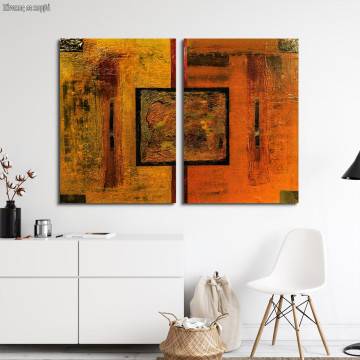 Canvas print Squared, two panels
